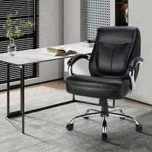 Load image into Gallery viewer, 500 Pounds Big and Tall High Back Adjustable Leather Office Chair Task Chair
