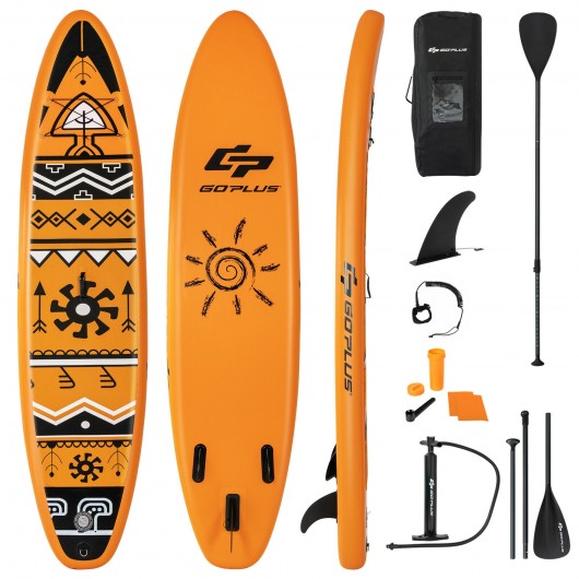 Inflatable Stand Up Paddle Board with Backpack Aluminum Paddle Pump-L