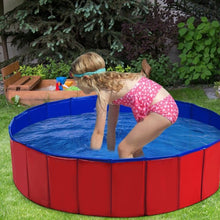 Load image into Gallery viewer, 48&quot; Foldable Kiddie Pool Kids Bath Tub
