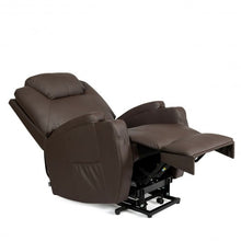 Load image into Gallery viewer, Heated Vibration Massage Power Lift Chair with Remote-Coffee
