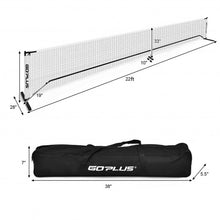 Load image into Gallery viewer, 22 Feet Portable Pickleball Net Set System with Carry Bag for Indoor Outdoor Game
