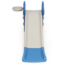 Load image into Gallery viewer, 3 in 1 Kids Slide Baby Play Climber Slide Set with Basketball Hoop -Blue
