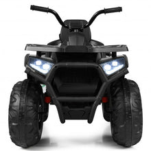 Load image into Gallery viewer, 12 V Kids Electric 4-Wheeler ATV Quad with MP3 and LED Lights-Black
