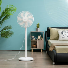 Load image into Gallery viewer, 16&quot; Oscillating Pedestal 3-Speed Adjustable Height Fan with Remote Control-White
