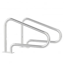 Load image into Gallery viewer, 2 Pcs Stainless Steel Hand Rail Set with Quick Mount Base for Swimming Pool in Summer
