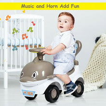 Load image into Gallery viewer, 3-in-1 Baby Walker Sliding Car Pushing Cart Toddler Ride-Gray
