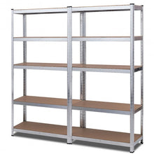 Load image into Gallery viewer, 2 Pcs Storage Shelves Garage Shelving Units Tool Utility Shelves-Silver
