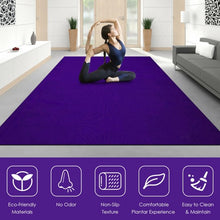 Load image into Gallery viewer, 7&#39; x 5&#39; x 8 mm Thick Workout Yoga Mat-Purple
