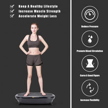 Load image into Gallery viewer, Mini Vibration Body Fitness Platform with Loop Bands-Black
