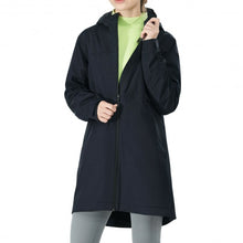 Load image into Gallery viewer, Hooded  Women&#39;s Wind &amp; Waterproof Trench Rain Jacket-Navy-S
