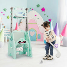 Load image into Gallery viewer, 6-in-1 Adjustable Kids Basketball Hoop Set-Blue
