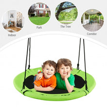 Load image into Gallery viewer, 40&quot; 770 lbs Flying Saucer Tree Swing Kids Gift with 2 Tree Hanging Straps-Green
