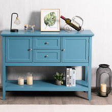 Load image into Gallery viewer, Wooden Sideboard Buffet Console Table-Blue
