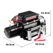 Load image into Gallery viewer, 10000 lbs 12V Remote Control  Electric Recovery Winch
