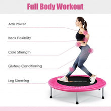 Load image into Gallery viewer, 38&quot; Mini Folding Trampoline Portable Leisure Fitness Backboard-Pink
