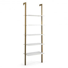 Load image into Gallery viewer, 5-Tier Metal Frame Ladder Shelf -Golden
