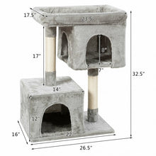 Load image into Gallery viewer, Luxury Cat Tree for Large Cats-Light Gray
