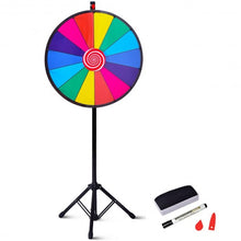 Load image into Gallery viewer, 24&quot; Editable Dry Erase Extension Base Fortune Spinning Game
