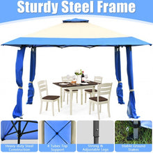 Load image into Gallery viewer, 13&#39;x13&#39; Pop Up Canopy Tent Instant Outdoor Folding Canopy Shelter-Blue
