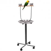 Load image into Gallery viewer, 51&quot; Bird Parrot Play Stand Perch with Pan Feeding Cups
