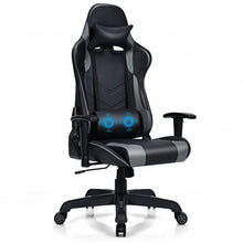 Load image into Gallery viewer, Massage Gaming Recliner  with Lumbar Support-Black
