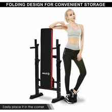 Load image into Gallery viewer, Adjustable Folding Weight Lifting Flat Incline Bench
