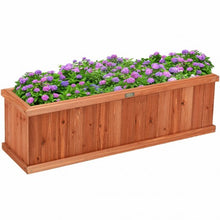 Load image into Gallery viewer, 3&#39; x 3&quot; Wooden Decorative Planter Box for Garden Yard and Window
