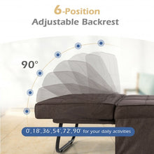 Load image into Gallery viewer, Sofa Bed 4 in 1 Multi-Function Convertible Sleeper Folding footstool-Coffee
