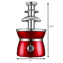 Load image into Gallery viewer, 3 Tiers Stainless Steel Chocolate Fondue Fountain
