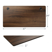 Load image into Gallery viewer, Universal Table Top for Office Relevance Desktop with 2 Cable Holes-Walnut
