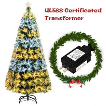 Load image into Gallery viewer, 7Ft Double-color Lights Fiber Optic Christmas Tree
