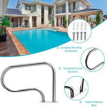 Load image into Gallery viewer, Stainless Steel Swimming Pool Hand Rail with Base Plate
