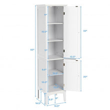 Load image into Gallery viewer, Freestanding Bathroom Storage Cabinet for Kitchen and Living Room-White
