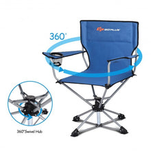 Load image into Gallery viewer, 360� Free Rotation Collapsible Portable Swivel Camping Chair
