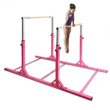 Load image into Gallery viewer, Kids Adjustable Width &amp; Height Gymnastics Parallel Bars
