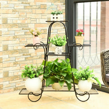 Load image into Gallery viewer, 7 Tier Metal Patio Plant Stand
