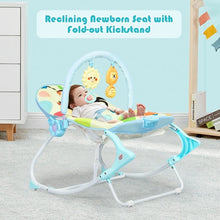 Load image into Gallery viewer, Adjustable Toddler Swing Bouncer &amp; Rocker-Blue
