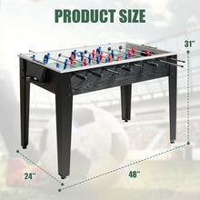 Load image into Gallery viewer, 48&quot; Competition Sized Home Recreation Wooden Foosball Table-Black
