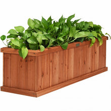 Load image into Gallery viewer, 3&#39; x 3&quot; Wooden Decorative Planter Box for Garden Yard and Window
