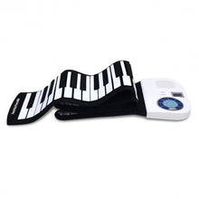 Load image into Gallery viewer, 88 Keys Midi Electronic Roll up Piano Silicone Keyboard for Beginners-White
