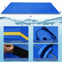 Load image into Gallery viewer, 12’ x 6’ 3 Layer Floating Water Pad-Blue
