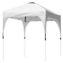 Load image into Gallery viewer, 6.6 x 6.6 FT Pop Up Height Adjustable Canopy Tent with Roller Bag-White
