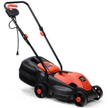 Load image into Gallery viewer, 14&quot; Electric Push Lawn Corded Mower with Grass Bag-Red
