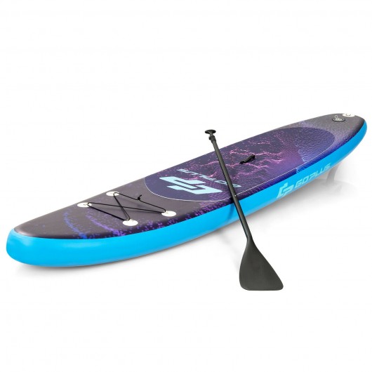 11' Inflatable Stand Up Paddle Board Surfboard with Bag Aluminum Paddle Pump-L