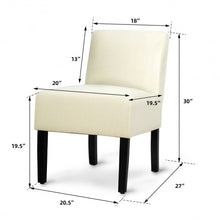 Load image into Gallery viewer, Accent Chair Fabric Upholstered Leisure Chair with Wooden Legs Beige-Beige
