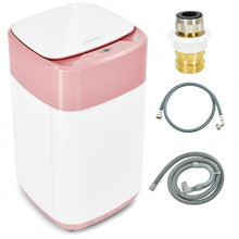 Load image into Gallery viewer, 8lbs Portable Fully Automatic Washing Machine with Drain Pump-Pink
