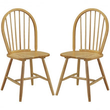 Load image into Gallery viewer, Set of 2 Vintage Windsor Wood Chair with Spindle Back for Dining Room
