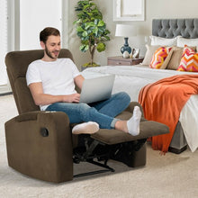 Load image into Gallery viewer, Recliner Chair Single Sofa Lounger with Arm Storage and Cup Holder for Living Room-Coffee
