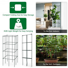 Load image into Gallery viewer, 16&quot; x 16&quot; x 39&quot; 4 Pack Garden Plant Trellis
