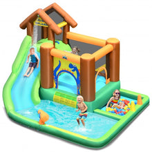 Load image into Gallery viewer, Inflatable Waterslide Bounce House Climbing Wall Ball Pit with Blower
